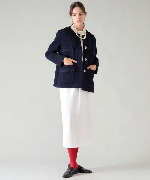 【セール】フラップポケットセミタイトスカート（スカート）｜TIARA（ティアラ）