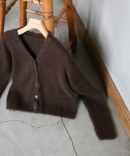 select MOCA（セレクトモカ）の「Vネックシャギーリブショート