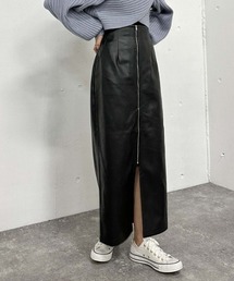 archives | ＦＺＩＰフェイクレザータイトスカート(スカート)