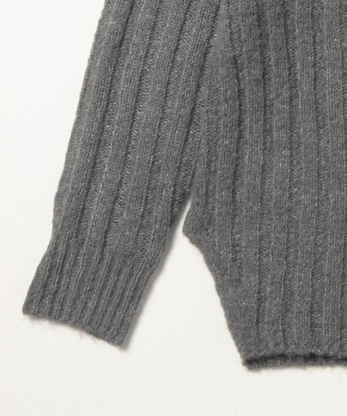 BEAMS LIGHTS Women's（ビームスライツ ウィメンズ）の「BEAMS LIGHTS / Vネックワイドリブ プルオーバー（ニット/セーター・レディース・オフホワイト/グレー/オリーブ・ONE SIZE）」の15枚目の写真