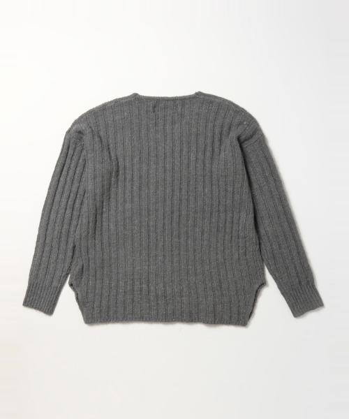 BEAMS LIGHTS Women's（ビームスライツ ウィメンズ）の「BEAMS LIGHTS / Vネックワイドリブ プルオーバー（ニット/セーター・レディース・オフホワイト/グレー/オリーブ・ONE SIZE）」の10枚目の写真