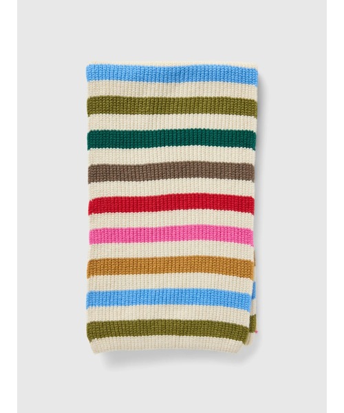 GAP（ギャップ）の「CashSoft カシミヤタッチ リブマフラー（マフラー・メンズ・ピンク/レッド/マルチ・ONE SIZE）」の3枚目の写真