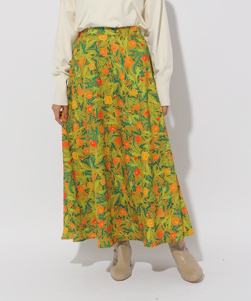 セール】＜タムロアヤノさんコラボ＞ボタニカルプリントスカート
