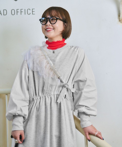 studio CLIP(スタディオクリップ)の「【CLIP BY STAFF/コツ企画】ラグランスウェットワンピース(ワンピース・レディース・その他2/その他3/その他1・FREE)」の2枚目の写真