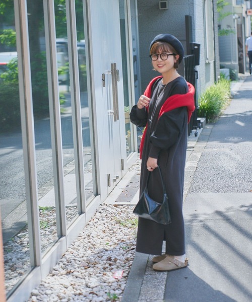 セール】【CLIP BY STAFF/コツ企画】ラグランスウェットワンピース