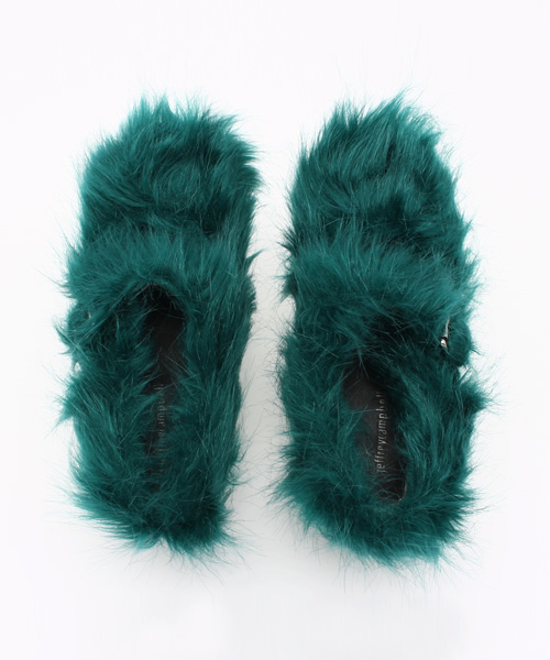 Jeffrey Campbell(ジェフリーキャンベル)の「【KERA12月号掲載】ファーパンプス(パンプス・レディース・グリーン/ブラック・38/37/36/35)」の9枚目の写真