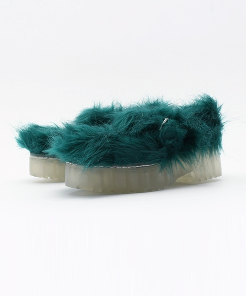 Jeffrey Campbell(ジェフリーキャンベル)の「【KERA12月号掲載】ファーパンプス(パンプス・レディース・グリーン/ブラック・38/37/36/35)」の11枚目の写真