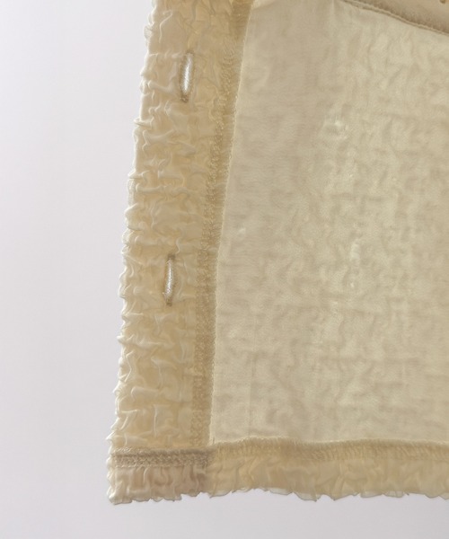 mipiarl(ミピアール)の「ぽこぽこ金ボタントップス(薄手、裏地なし)(Tシャツ/カットソー・レディース・ブラック/アイボリー/チャコール・SMALL/MEDIUM/LARGE)」の16枚目の写真