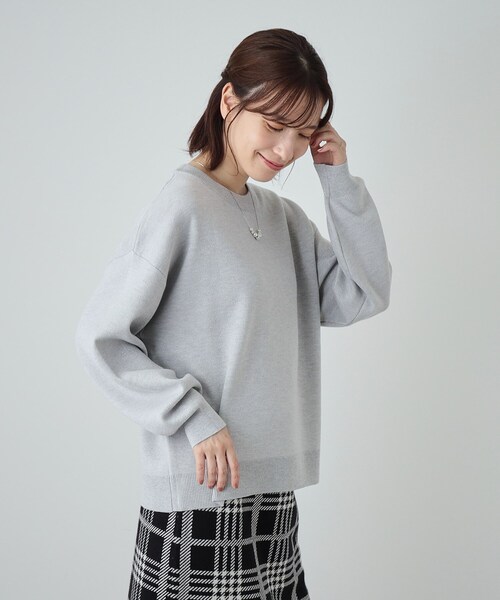 セール】【洗える/S-LL】シンプルながら華やか ラメ入りスウェット