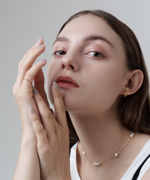 ENOUGH(イナフ)の「【Km】【enough】 Nuance Hoopピアス(ピアス(両耳用)・レディース・ゴールド・FREE)」の10枚目の写真