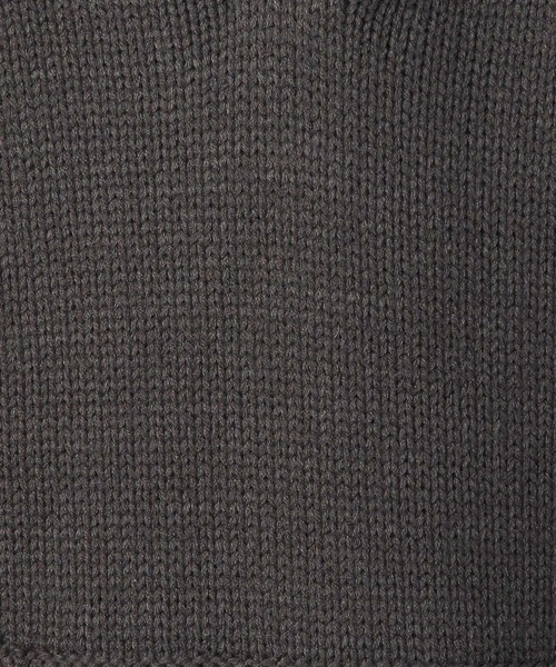 BAYFLOW（ベイフロー）の「[柔らかでチクチクしにくい]スキッパーニットフーディ（ニット/セーター・レディース・ベージュ/チャコール・FREE）」の20枚目の写真