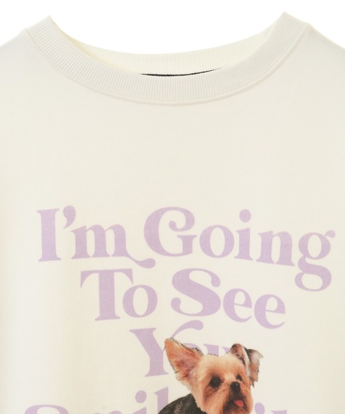 Candy Stripper（キャンディストリッパー）の「I'M GOING SWEAT ワンピース（スウェット・レディース・オフホワイト/ライトブルー/ネイビー/ヘザーグレー・2）」の6枚目の写真