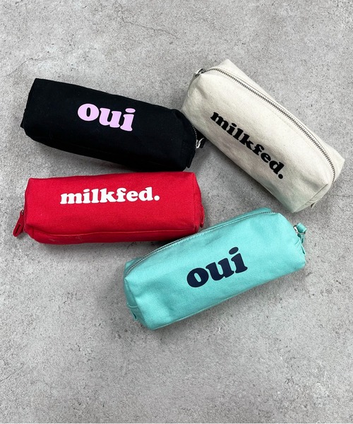 MILKFED.（ミルクフェド）の「OUI PENCIL CASE（ペン類・レディース・ブラック/レッド/オフホワイト/ライトグリーン・ONE SIZE）」の5枚目の写真