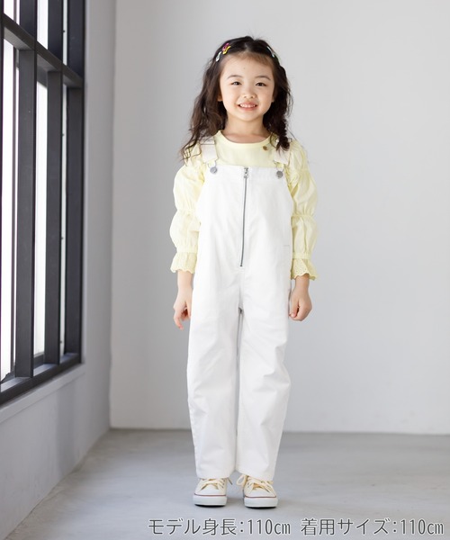 MAKE YOUR DAY（メイクユアデイ）の「ママとおそろいバルーン袖長袖Tシャツ■80～140cm（Tシャツ/カットソー・キッズ・オフホワイト/イエロー/ライトグレー・80/90/100/110/120/130/140）」の12枚目の写真
