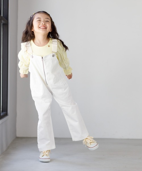 MAKE YOUR DAY（メイクユアデイ）の「ママとおそろいバルーン袖長袖Tシャツ■80～140cm（Tシャツ/カットソー・キッズ・オフホワイト/イエロー/ライトグレー・80/90/100/110/120/130/140）」の13枚目の写真