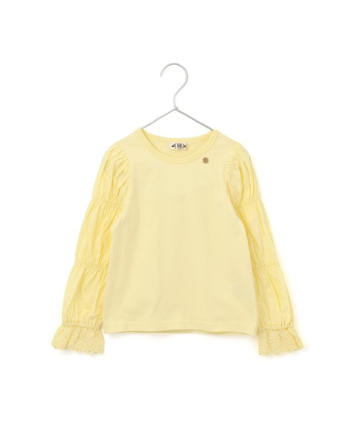 MAKE YOUR DAY（メイクユアデイ）の「ママとおそろいバルーン袖長袖Tシャツ■80～140cm（Tシャツ/カットソー・キッズ・オフホワイト/イエロー/ライトグレー・80/90/100/110/120/130/140）」の20枚目の写真