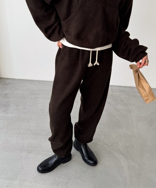 CANAL JEAN（キャナルジーン）の「El mar　フリースジョガーパンツ（スウェットパンツ・レディース・グレー/ブラウン・ONE SIZE）」の11枚目の写真