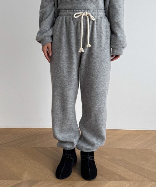 CANAL JEAN（キャナルジーン）の「El mar　フリースジョガーパンツ（スウェットパンツ・レディース・グレー/ブラウン・ONE SIZE）」の13枚目の写真