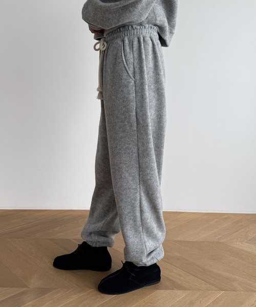 CANAL JEAN（キャナルジーン）の「El mar　フリースジョガーパンツ（スウェットパンツ・レディース・グレー/ブラウン・ONE SIZE）」の14枚目の写真