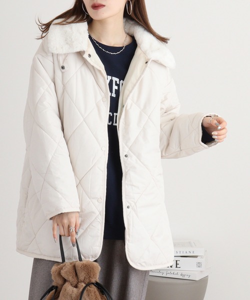 【セール】mitis 中綿キルトミドルコート（その他アウター）｜mitis（ミティス） 7,480円