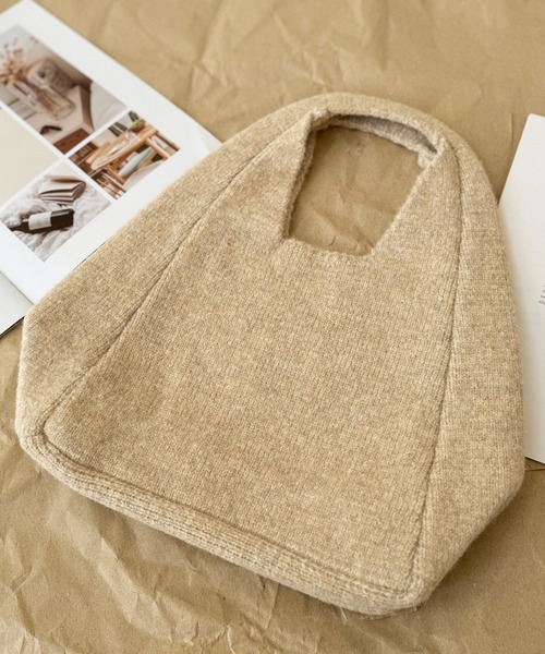 NOLITA LABORATORY（ノリータラボラトリー）の「【 NOLITA / ノリータ 】 ニット ハンドバッグ（ハンドバッグ・レディース・レッド/ブラウン/ベージュ・FREE）」の4枚目の写真