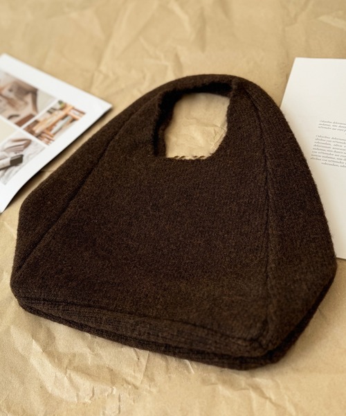 NOLITA LABORATORY（ノリータラボラトリー）の「【 NOLITA / ノリータ 】 ニット ハンドバッグ（ハンドバッグ・レディース・レッド/ブラウン/ベージュ・FREE）」の5枚目の写真