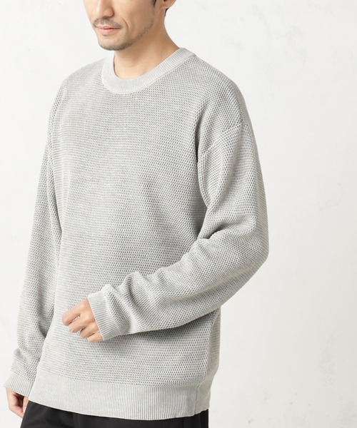 FOUND GOOD（ファウンドグッド）の「ジガラニット（ニット/セーター・メンズ・グレー系5/ブラウン系5/ベージュ・S/M/L/XL）」の4枚目の写真