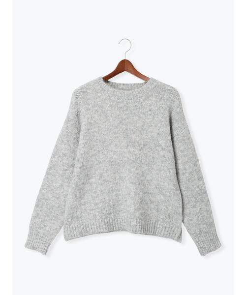 Te chichi TERRASSE(テチチテラス)の「ラメ混起毛杢クルーニット(ニット/セーター・レディース・ベージュ/ピンク/グレー・F)」の12枚目の写真