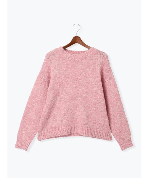 Te chichi TERRASSE(テチチテラス)の「ラメ混起毛杢クルーニット(ニット/セーター・レディース・ベージュ/ピンク/グレー・F)」の13枚目の写真