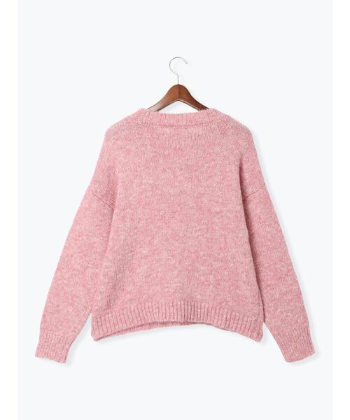 Te chichi TERRASSE(テチチテラス)の「ラメ混起毛杢クルーニット(ニット/セーター・レディース・ベージュ/ピンク/グレー・F)」の14枚目の写真