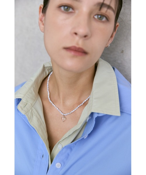 un/neu(アンノイ)の「カラービーズハートネックレス(ネックレス・レディース・グリーン/ホワイト/ブルー・FREE)」の14枚目の写真