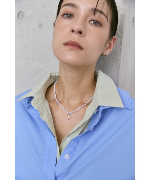 un/neu(アンノイ)の「カラービーズハートネックレス(ネックレス・レディース・グリーン/ホワイト/ブルー・FREE)」の13枚目の写真