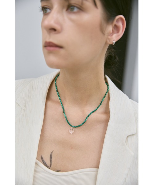 un/neu(アンノイ)の「カラービーズハートネックレス(ネックレス・レディース・グリーン/ホワイト/ブルー・FREE)」の16枚目の写真