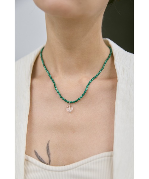 un/neu(アンノイ)の「カラービーズハートネックレス(ネックレス・レディース・グリーン/ホワイト/ブルー・FREE)」の17枚目の写真