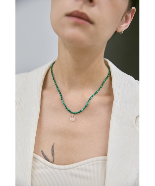 un/neu(アンノイ)の「カラービーズハートネックレス(ネックレス・レディース・グリーン/ホワイト/ブルー・FREE)」の18枚目の写真