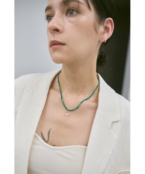 un/neu(アンノイ)の「カラービーズハートネックレス(ネックレス・レディース・グリーン/ホワイト/ブルー・FREE)」の19枚目の写真