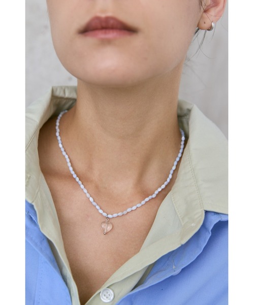 un/neu(アンノイ)の「カラービーズハートネックレス(ネックレス・レディース・グリーン/ホワイト/ブルー・FREE)」の20枚目の写真