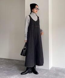 fredy emue | デニムフレアジャンスカ(ワンピース)
