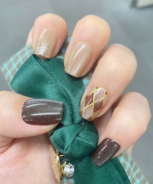 簡単にネイルチップ ハンドネイルチップ ぷっくり ハート型（ネイル