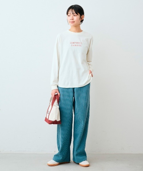 Live in comfort(リブインコンフォート)の「【低身長/高身長サイズあり】リブ イン コンフォート 軽やかなはき心地でキレイ見え! ぬくぬくしあわせな裏ボアライトコーデュロイパンツ(その他パンツ・レディース・ピンク/アイボリー/ブルー・9/13/11/10/8/7/6/12/14/1/2/3/4/5)」の18枚目の写真