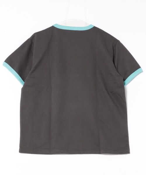 DISCUS ATHLETIC（ディスカス　アスレチック）の「DISCUS ATHLETIC/ディスカスアスレチック リンガーTシャツ 5287-5973（Tシャツ/カットソー・レディース・オートミール/スミクロ/ライトブルー・M/L）」の4枚目の写真