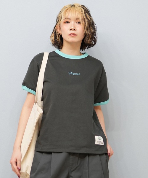 DISCUS ATHLETIC（ディスカス　アスレチック）の「DISCUS ATHLETIC/ディスカスアスレチック リンガーTシャツ 5287-5973（Tシャツ/カットソー・レディース・オートミール/スミクロ/ライトブルー・M/L）」の22枚目の写真