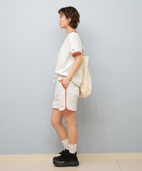 DISCUS ATHLETIC（ディスカス　アスレチック）の「DISCUS ATHLETIC/ディスカスアスレチック リンガーTシャツ 5287-5973（Tシャツ/カットソー・レディース・オートミール/スミクロ/ライトブルー・M/L）」の13枚目の写真