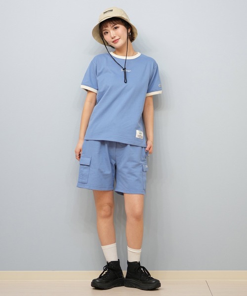 DISCUS ATHLETIC（ディスカス　アスレチック）の「DISCUS ATHLETIC/ディスカスアスレチック リンガーTシャツ 5287-5973（Tシャツ/カットソー・レディース・オートミール/スミクロ/ライトブルー・M/L）」の16枚目の写真