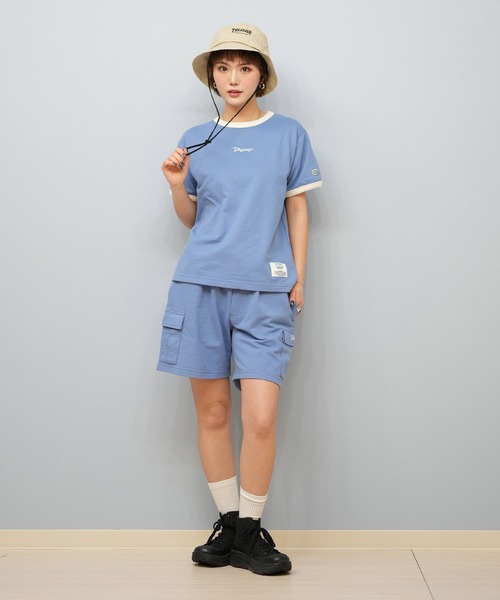 DISCUS ATHLETIC（ディスカス　アスレチック）の「DISCUS ATHLETIC/ディスカスアスレチック リンガーTシャツ 5287-5973（Tシャツ/カットソー・レディース・オートミール/スミクロ/ライトブルー・M/L）」の19枚目の写真