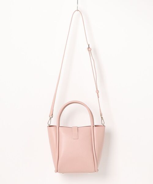 Samantha Thavasa（サマンサタバサ）の「マットアイコン レザーハンドバッグ 小サイズ（ハンドバッグ・レディース・オフホワイト/ピンクベージュ/グレイッシュベージュ/ブラック・FREE）」の5枚目の写真