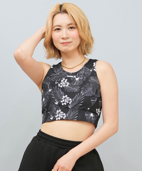 Hurley (ハーレー)の「Hurley/ハーレー ブラトップ/フィットネス/UVケア WASB251051(水着・レディース・ブラック×ホワイト/オリーブ/ブラック/ネイビー/ピンク/ブラウン×イエロー/ブラック×ブルー/カーキ・M/S)」の15枚目の写真