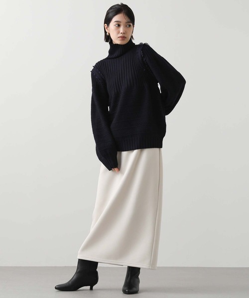 Sono（ソーノ）の「Sフリルリンクス柄タートルネックニット（ニット