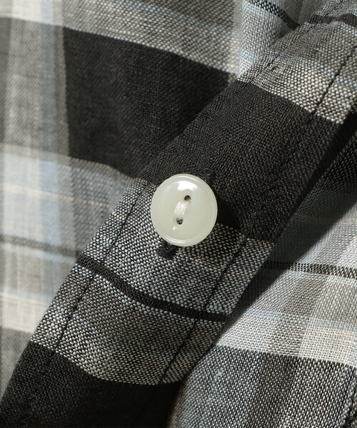 SALE　新品未使用 BEAMS BOY ハバーサック チェック半袖シャツ BEAMS BOY 半袖チェックシャツ リネンチェックショートスリーブ