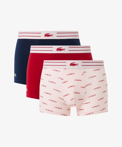 バレンタインモチーフトランクショーツ3枚セット(ボクサーパンツ)|LACOSTE(ラコステ)